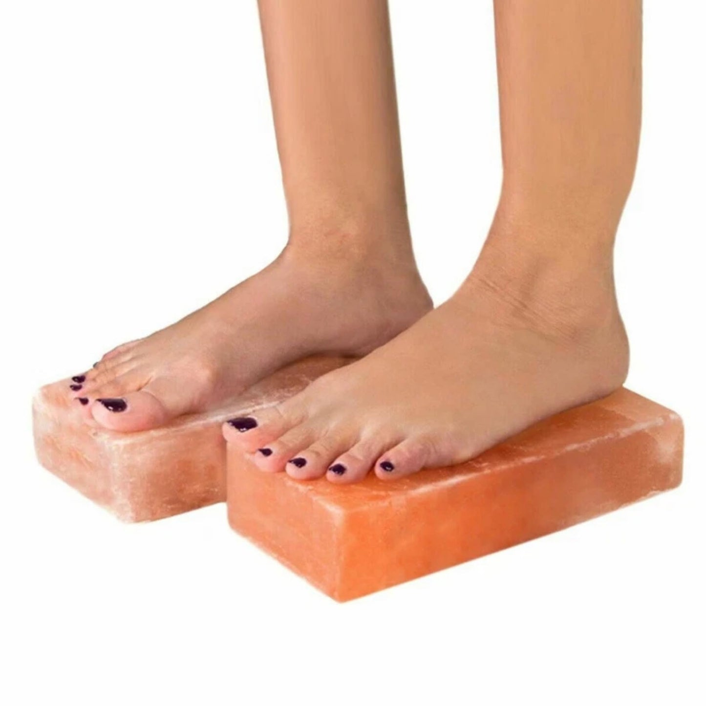 Himalayan Salt Foot Bricks Pair of Natural Pink Salt Blocks for Feet, Rest & Spa Stones Natural Salt Block, Salt Brick for Foot Soak, Relaxation & Odor Neutralizer