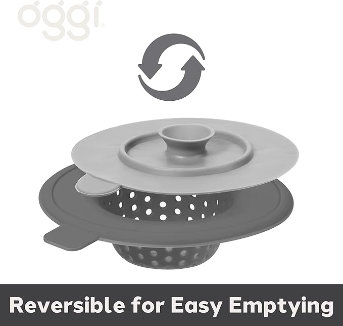 OGGI Silicone Sink Strainer & Stopper Set- Great Kitchen Sink Strainer