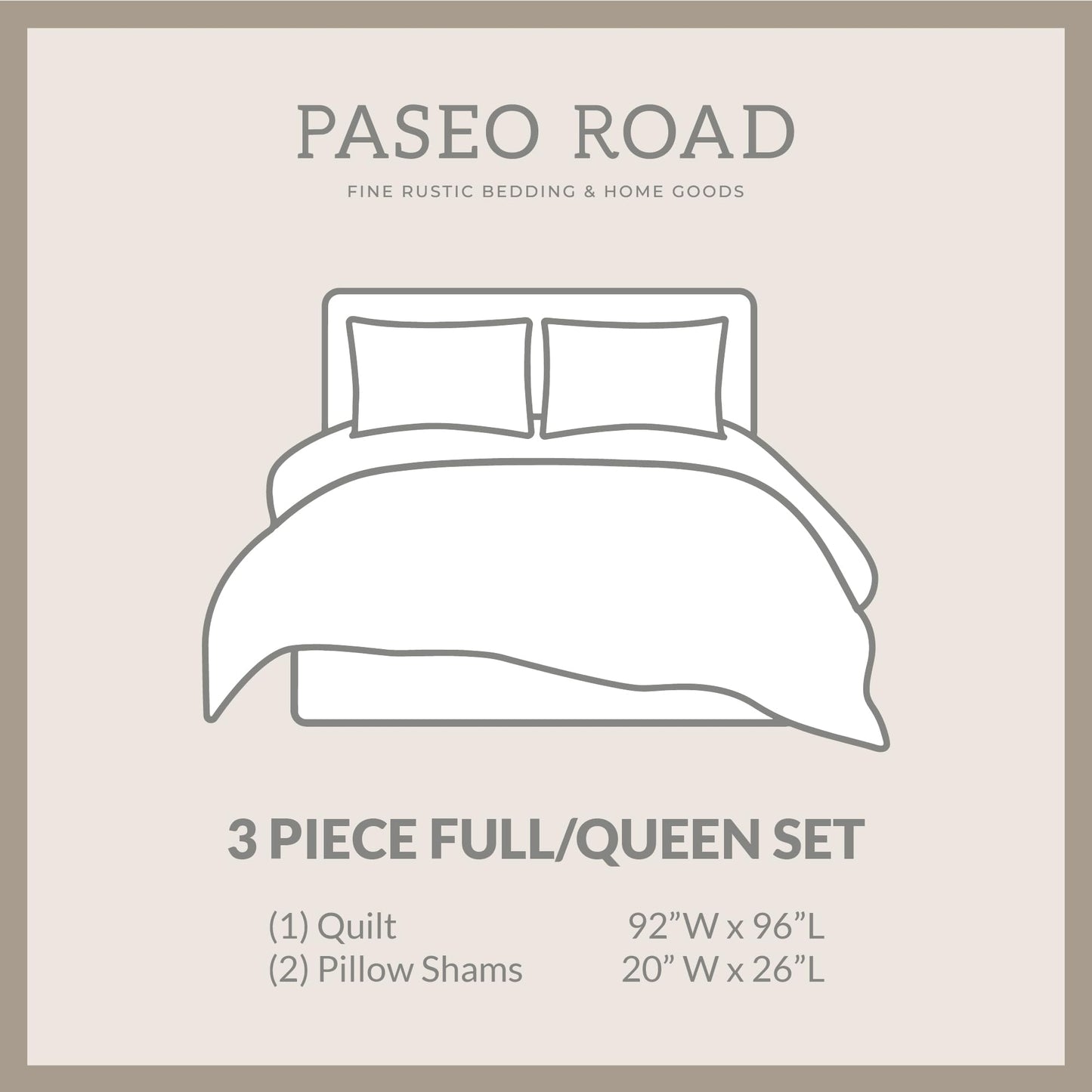Paseo Road Cortez Western Bedding 3 Piece Quilt Set with Pillow Shams, Full Queen Aztec Bedding Set, Tribal Southwestern Bedding, Geometric Pattern Cotton Reversible Rustic Bed Set