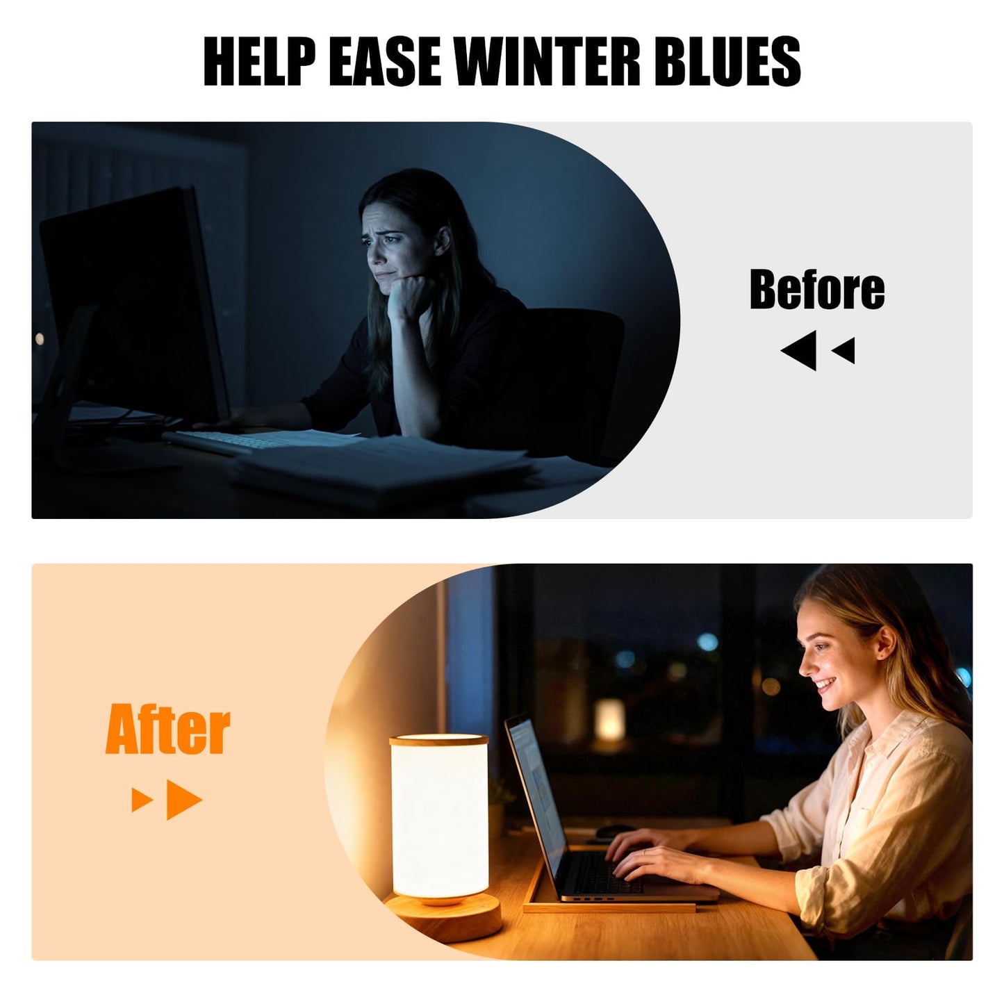 Qiuxunies Light Therapy Lamp 10000 Lux, Sunlight Lamp with Remote Control, 3 Color Temperatures & 4 Brightness Levels, Full Spectrum Light, Ideal as Desk, Bedside Lamp & Gift for Home/Office