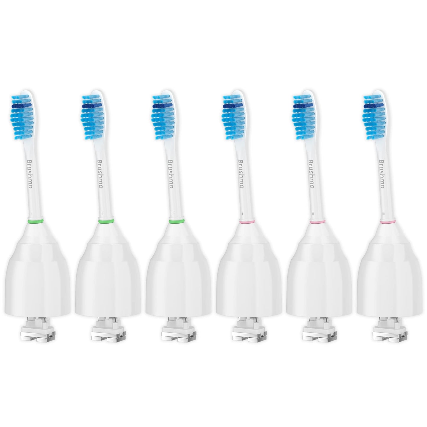 Brushmo e-Series Electric Sonic Toothbrush - Rechargeable Screw-On Electronic Tooth Brush for Adults with 3 Modes & Timer - IPX7 Waterproof, Long-Lasting Battery & Wireless Charging Base - White