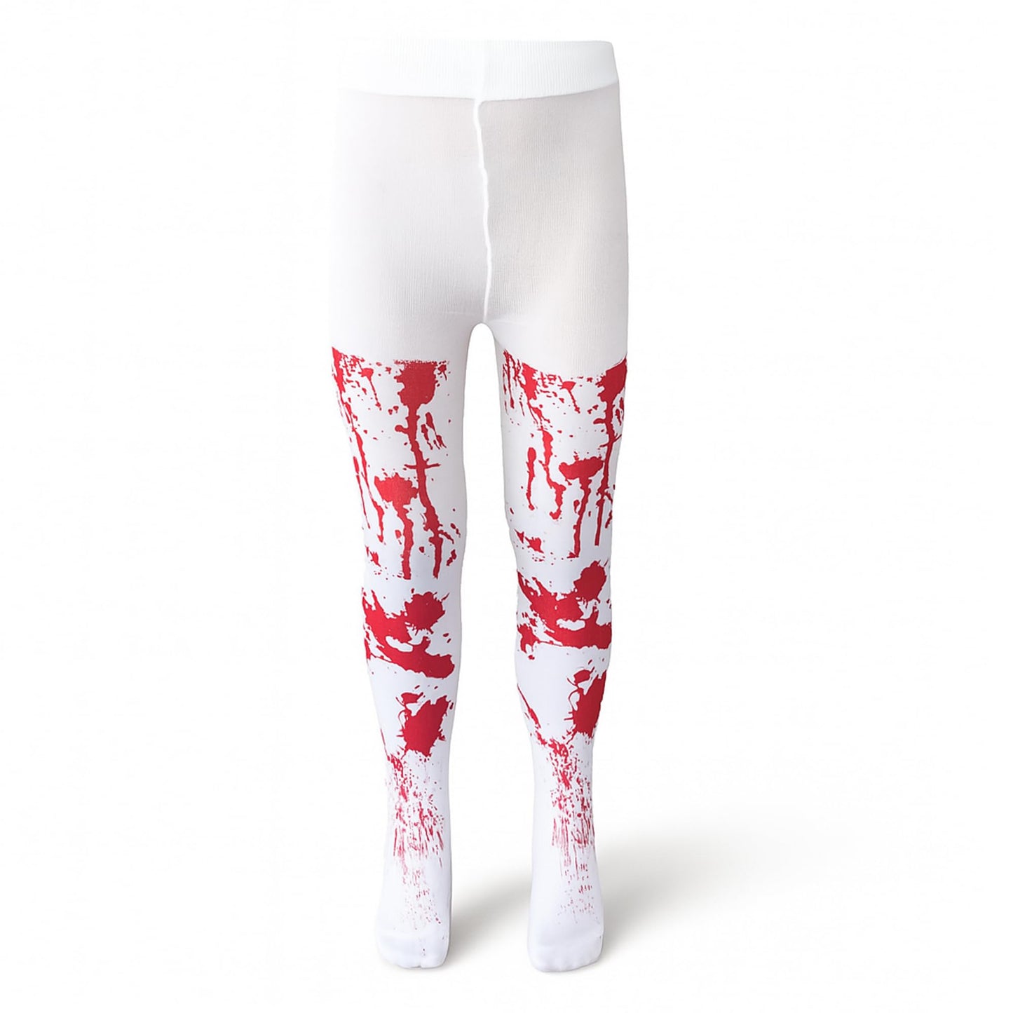 Zombie Cheerleader Halloween Costume for Kids Ages 7-9, Zombie Fancy Dress Outfit for Girls with Pom Poms, Tights, Red High School Cheerleader Costume and Fake Blood, Easy Halloween Kids Dress Up Pack