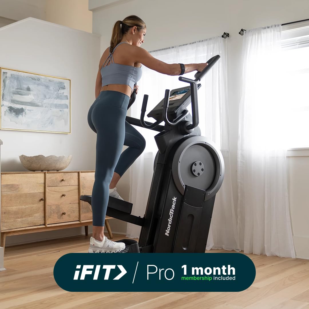 Nordictrack Step Climber with 10" HD Touchscreen, 22 Digital Resistance Levels + iFIT Pro Monthly Membership - 1 Month Included