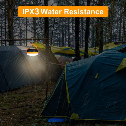 flintronic 3PCS Camping Lights, Camping Light LED Tent Light Portable Outdoor Tent SOS Light 5 Modes with Hook, IP43 Waterproof for Hiking Fishing Emergency Home Power (Not Include Batteries)