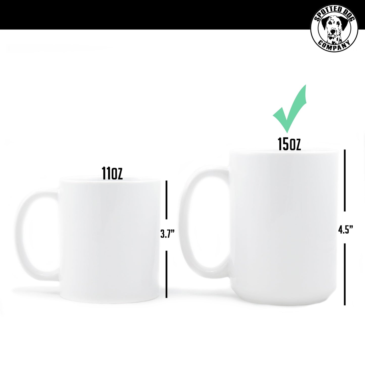 Personalized Black 15oz Ceramic Coffee Mug with Custom Photo, Text, Logo or Design, DYE, Taza para Cafe Personalizadas con Fotos, Mother's Day Gift, Great Gifts for Men, Women, Picture