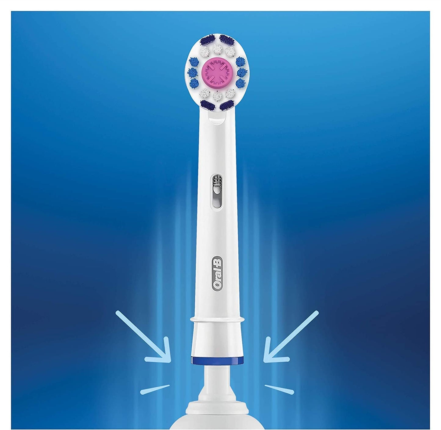 Oral-B 3D White Toothbrush Heads Pack of 4 Replacement Refills for Electric Rechargeable Toothbrush