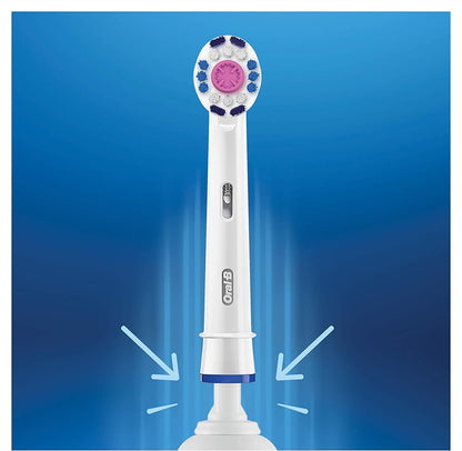 Oral-B 3D White Toothbrush Heads Pack of 4 Replacement Refills for Electric Rechargeable Toothbrush