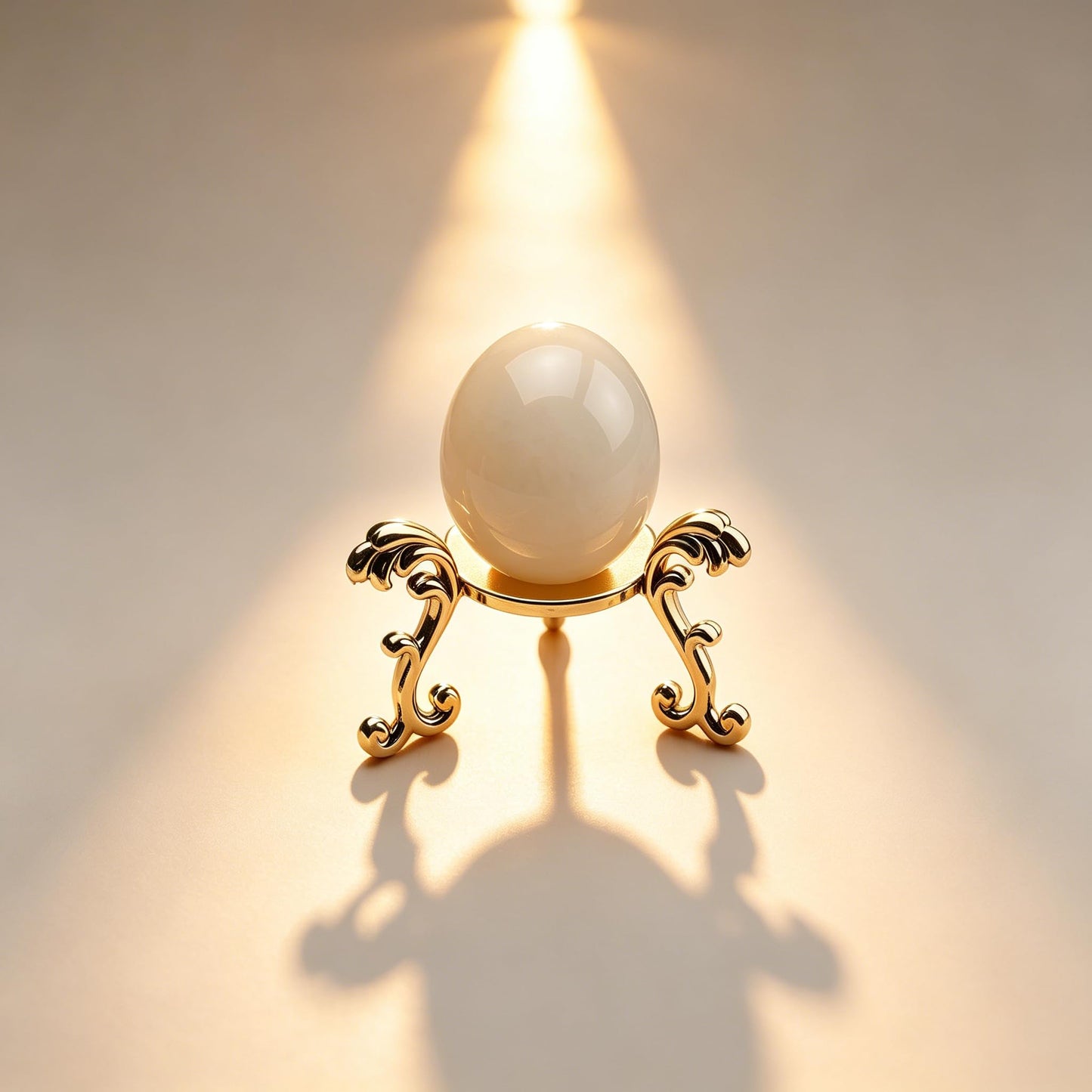OmyLens 20Pcs Gold Crystal Ball Stand for Displaying Crystal Glass and Natural Rocks, Easter Egg, Sphere Display Holder, for Sphere or Stone (gold)