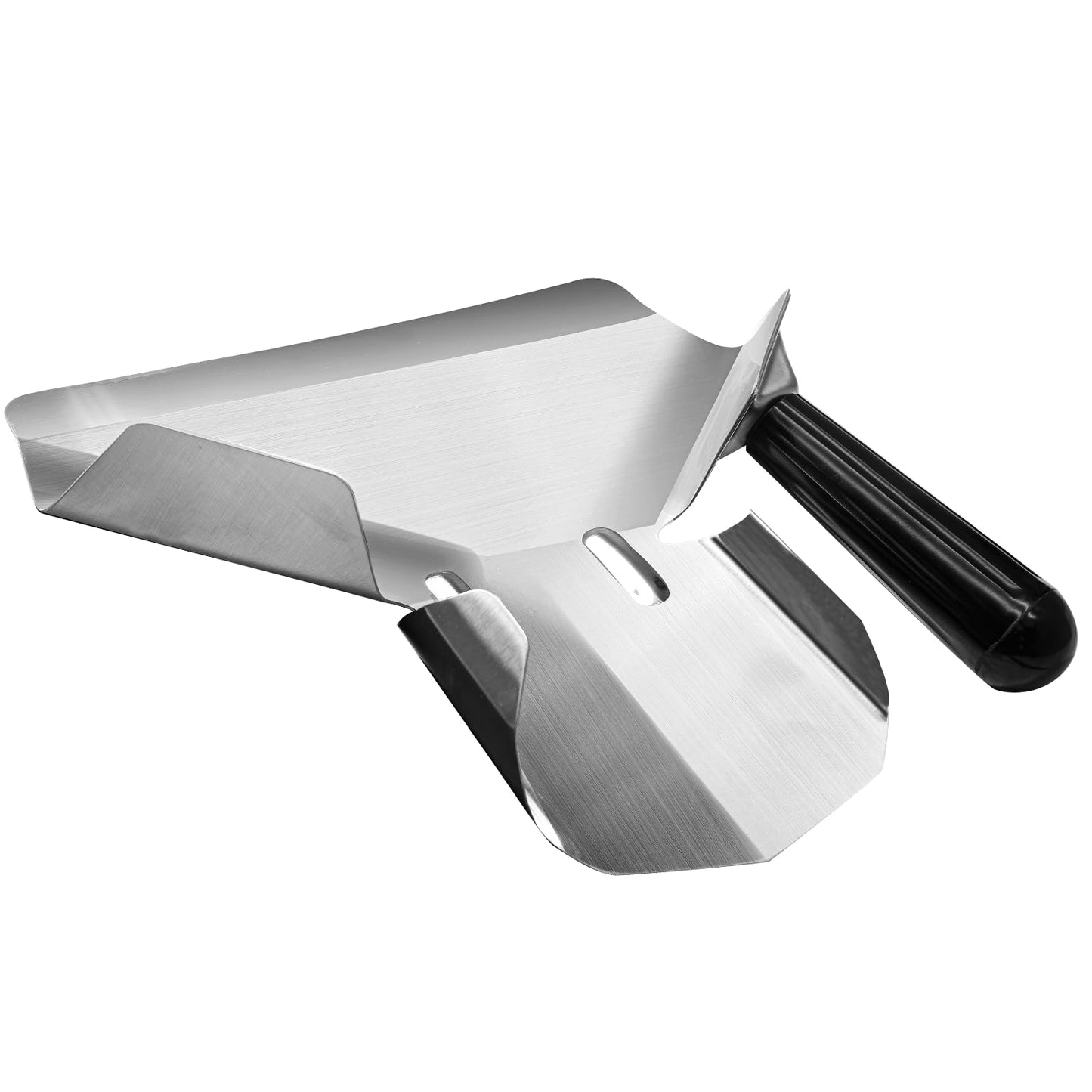 Bonsicoky 2 Pcs Stainless Steel French Fry Popcorn Scoop, Quick Fill Tool for Food Bags & Boxes, Multipurpose Utility Scooper for Bagger French Fries, Snacks, Desserts, Ice, Dry Goods