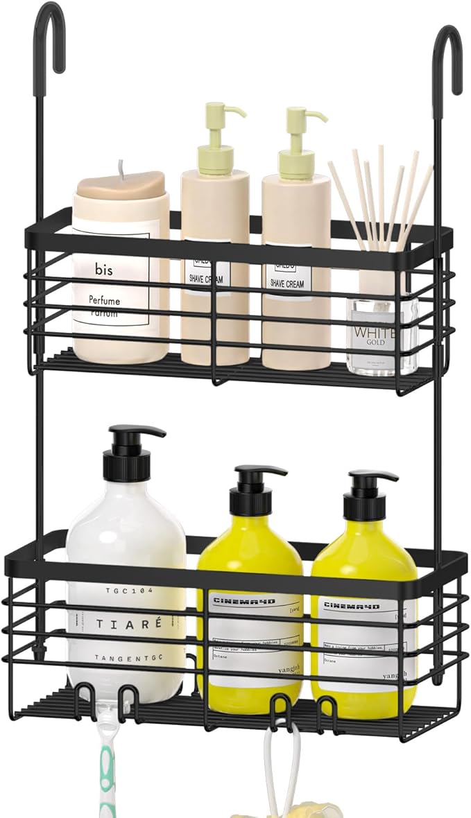 DELLAN 2-Tier Shower Hanging Caddy, Shower Rack