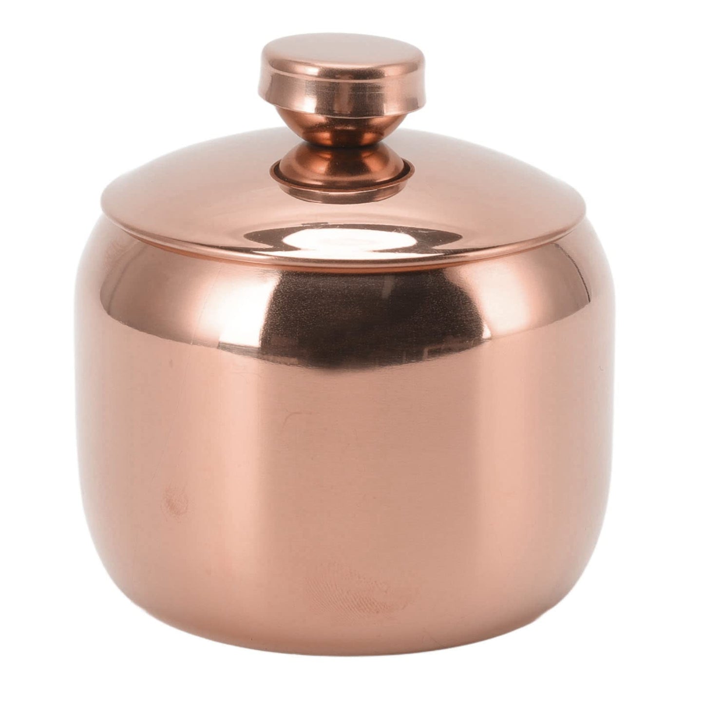 HAOHIZE Stainless Steel Condiment Containers, Small Sauce and Sugar Containers with Lids Salt Containers for Countertop Seasoning Pot Spice Pepper Container Jars Storage Organizer (Rose Gold)