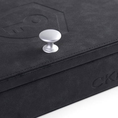 CKEYURE Premium XL PU Leather Faraday Box for Car Keys Wall Mount | Anti Theft Faraday Key Fob Protector | Faraday Cage | Car Key Holder | RFID Key Box | Key fob Signal Blocker