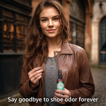 Lumi Outdoors Natural Shoe Deodorizer Spray & Foot Odor Eliminator- Extra Strength- Eucalyptus Lemongrass