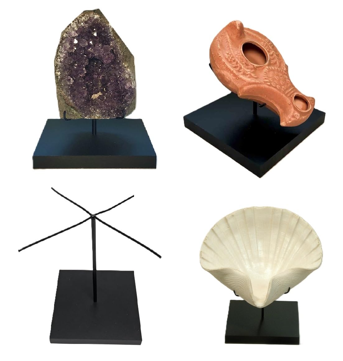 Clearco Mineral Display Stand for Minerals, Spheres, Rocks, Shells, Baseballs, Ancient Oil Lamps, Artifacts and other items (5 inch)