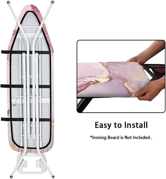 Ironing Board Cover, Elastic Edge Universal Size Fit Standard Ironing Boards