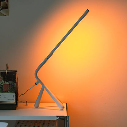 Simisand LED Creative Desk Lamp with USB Tybe-c Stepless Dimmable Eye Caring Desk Light for Home Office Bedroom Bedside College Dorm, Reading Lamp,Decorative Gift Table Lamp Red Orange