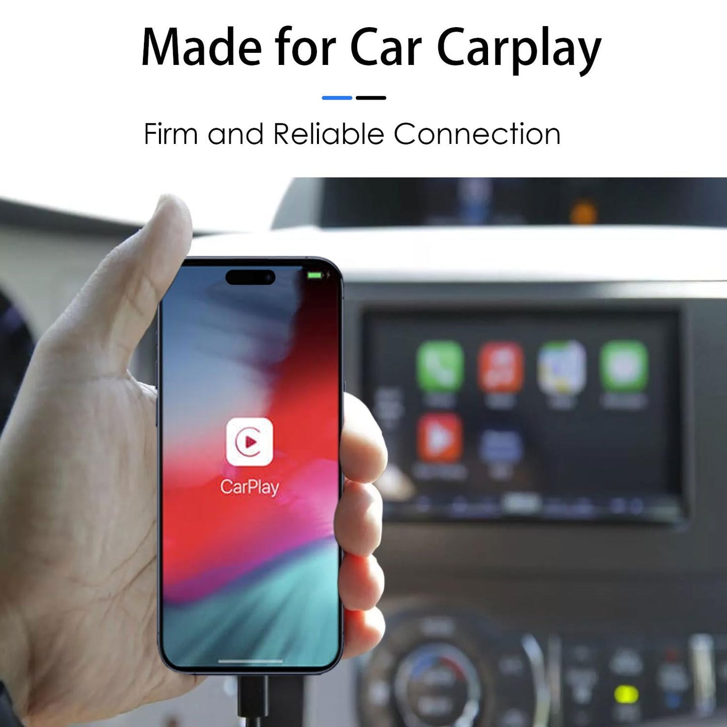 Car Carplay Cable for iPhone 17/16/15, USB A to USB C Cable Compatible for iPhone 17/16,17Air, 17/16/15 Pro Max,16E,16 Plus, iPad 10th/11 Gen,iPad Pro 12.9, Air 5th/4th Charger Cord,Car Charging Cable