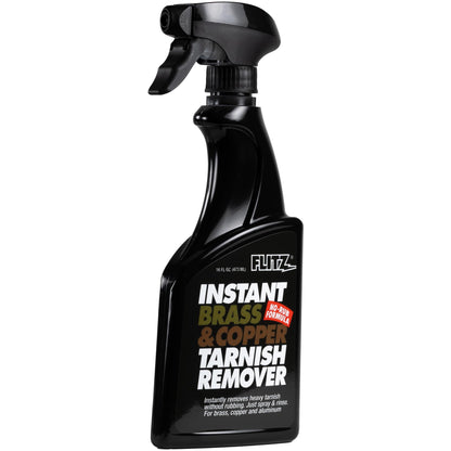 Flitz Instant Brass Cleaner & Copper Cleaner Spray – 16 oz, Heavy-Duty Tarnish Remover for Rust, Oxidation, Water Stains & Corrosion – Fast-Acting, No Scrubbing Formula