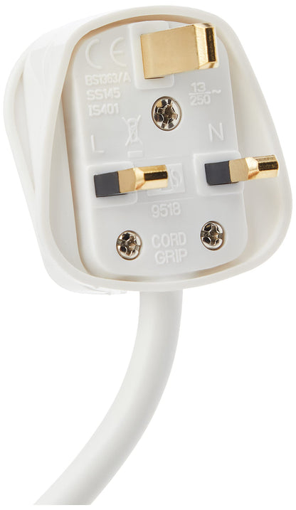 PRO ELEC PELB1904 4 Gang Extension Lead White, 3m