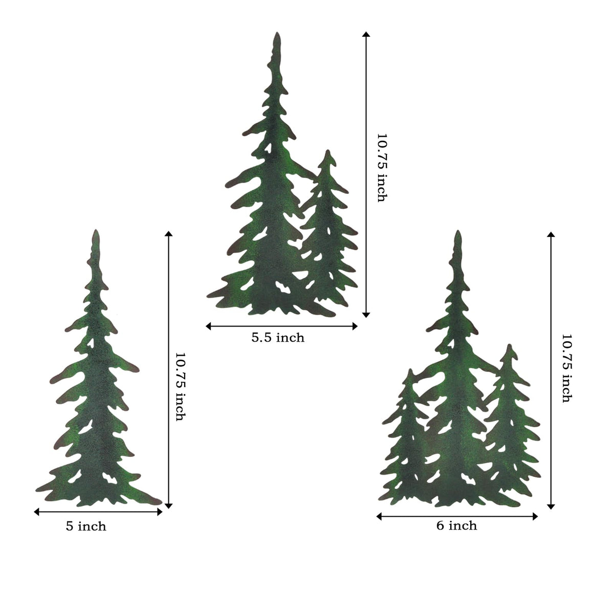 Pine Tree Decor Tree Wall Decor Outdoor Metal Wall Art Decor Hanging Farmhouse Country Forest Cabin Decor