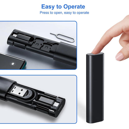 Multi USB Charging Adapter Cable & Conversion Set, USB A to Type C & Lightning Adapter, 60W Fast Charging & Data Transfer Cable