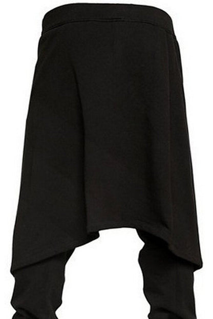 Adults Medieval Viking Steampunk Pants Mens Renaissance Gothic Trousers for Halloween Costume Black