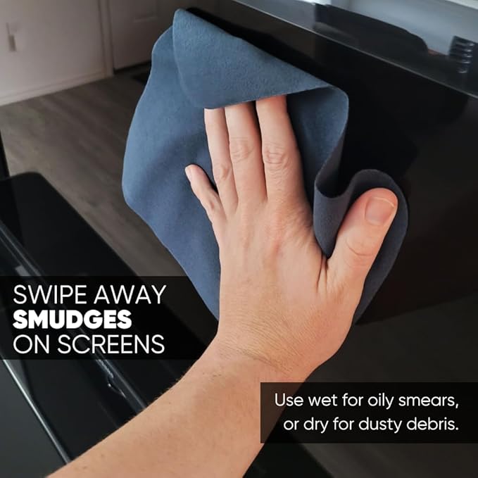 Premium Lens Screen Cleaning Cloth by Microfiber Wholesale | Gray | 8”x8” |
