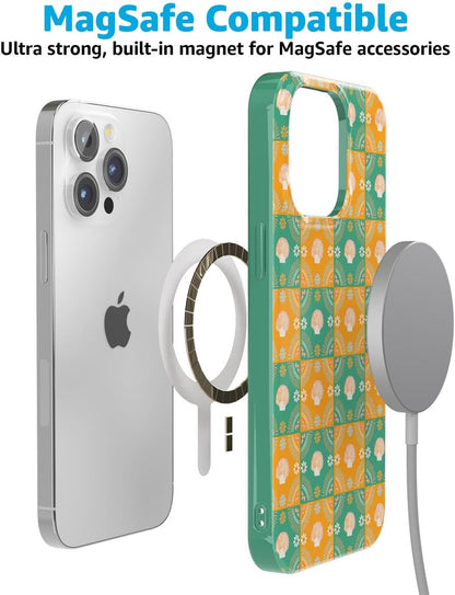 Casely iPhone 13 Pro Case | Fit Check | Neutral Checkerboard | Compatible with MagSafe | Classic Ultra Slim Design