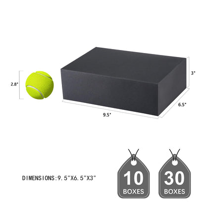 JINMING 10 Gift Boxes 9.5x6.5x3 Inches, Matte Black Gift Boxes Bulks for Mother's Day, Father's Day, Party, Birthday, Groomsmen Proposal Boxes for Light Gifts