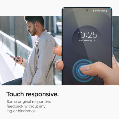 Spigen Tempered Glass Screen Protector [GlasTR EZ Fit] designed for Galaxy S25 Plus | Galaxy S24 Plus [Case Friendly] - 2 Pack