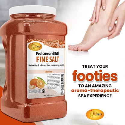 SPA REDI - Detox Foot Soak Pedicure and Bath Fine Salt, Lavender and Wildflower, 128 Oz - Made with Dead Sea Salts, Argan Oil, Coconut Oil, and Essential Oil, Hydrates, Softens and Moisturizes
