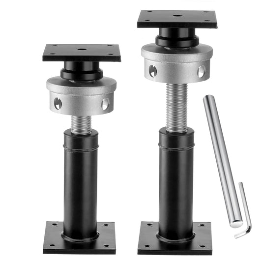 TRUCFUSION Screw Jacks Post Home Leveling, 9.5-15" House Floor Jacks, Foundation Floor Jack for Crawl Space, 22,046 lbs Load Capacity, 2 PCS Black