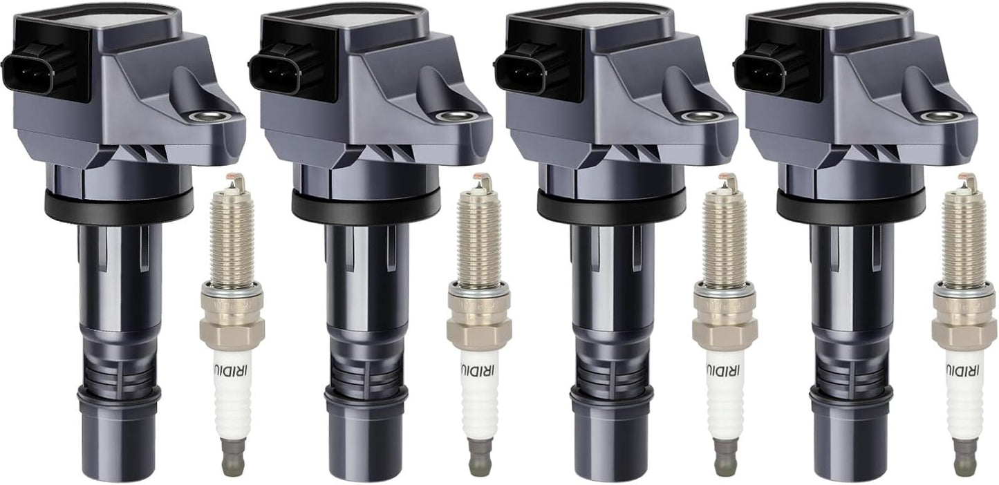 ECCPP 3 ignition coils with 3 iridium Spark Plugs,UF808,coils packs,for Smart Fortwo 2016-2017 0.9L‎224332428R,UF-808
