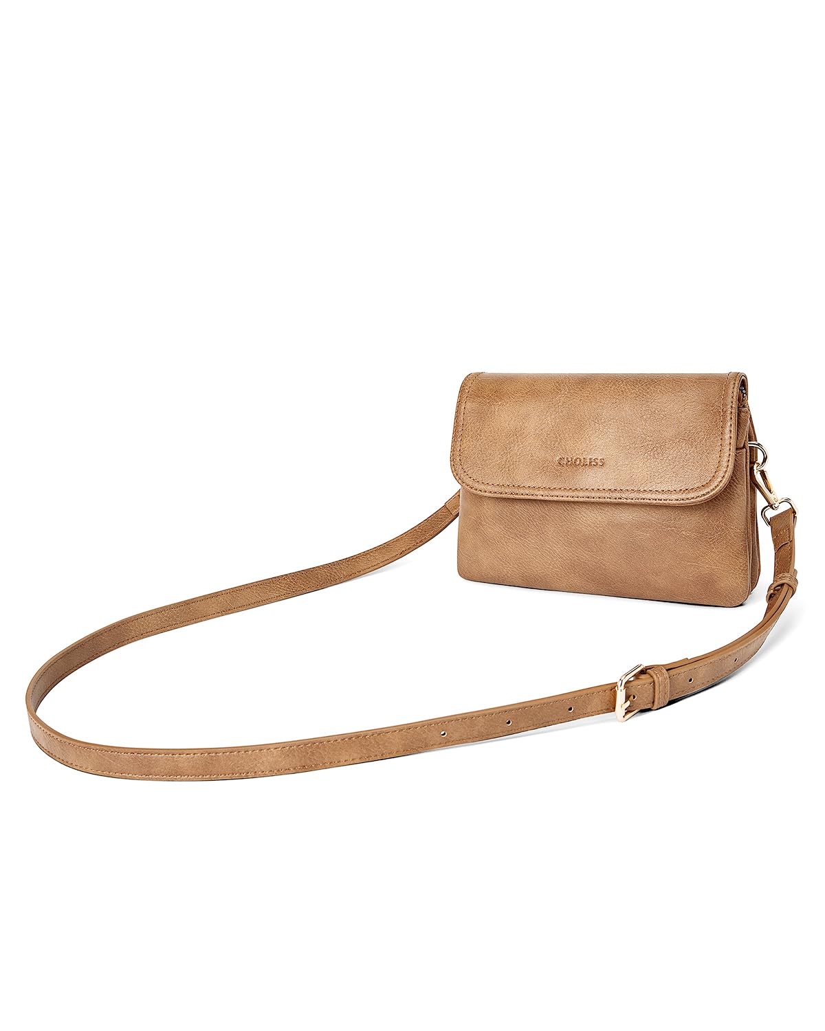 CHOLISS Small Crossbody Bags for Women, Vegan Leather Cell Phone Purse, Mini Travel Purse with Adjustable Strap