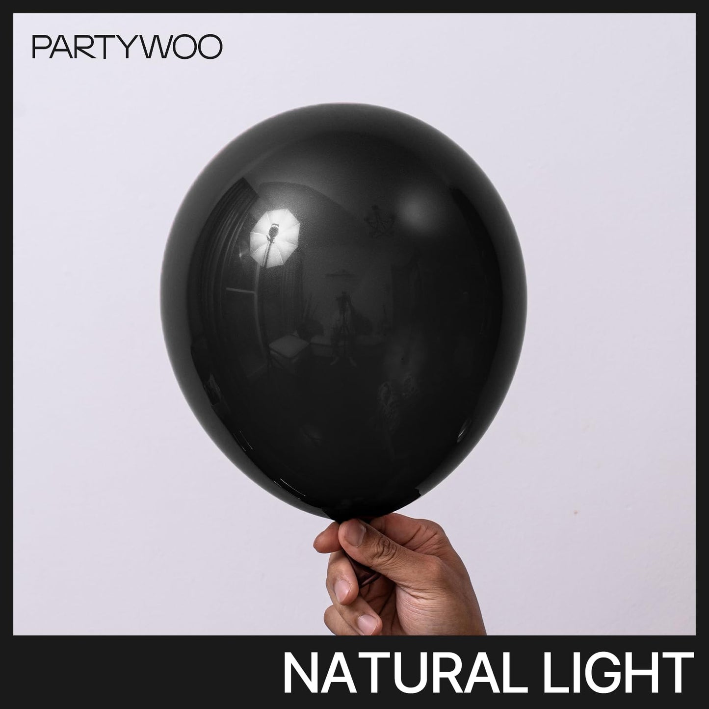 PartyWoo Black Balloons, 85 pcs Matte Black Balloons Different Sizes Pack of 18 Inch 12 Inch 10 Inch 5 Inch Black Balloons for Balloon Garland Balloon Arch as Birthday Party Decorations, Black-Y18