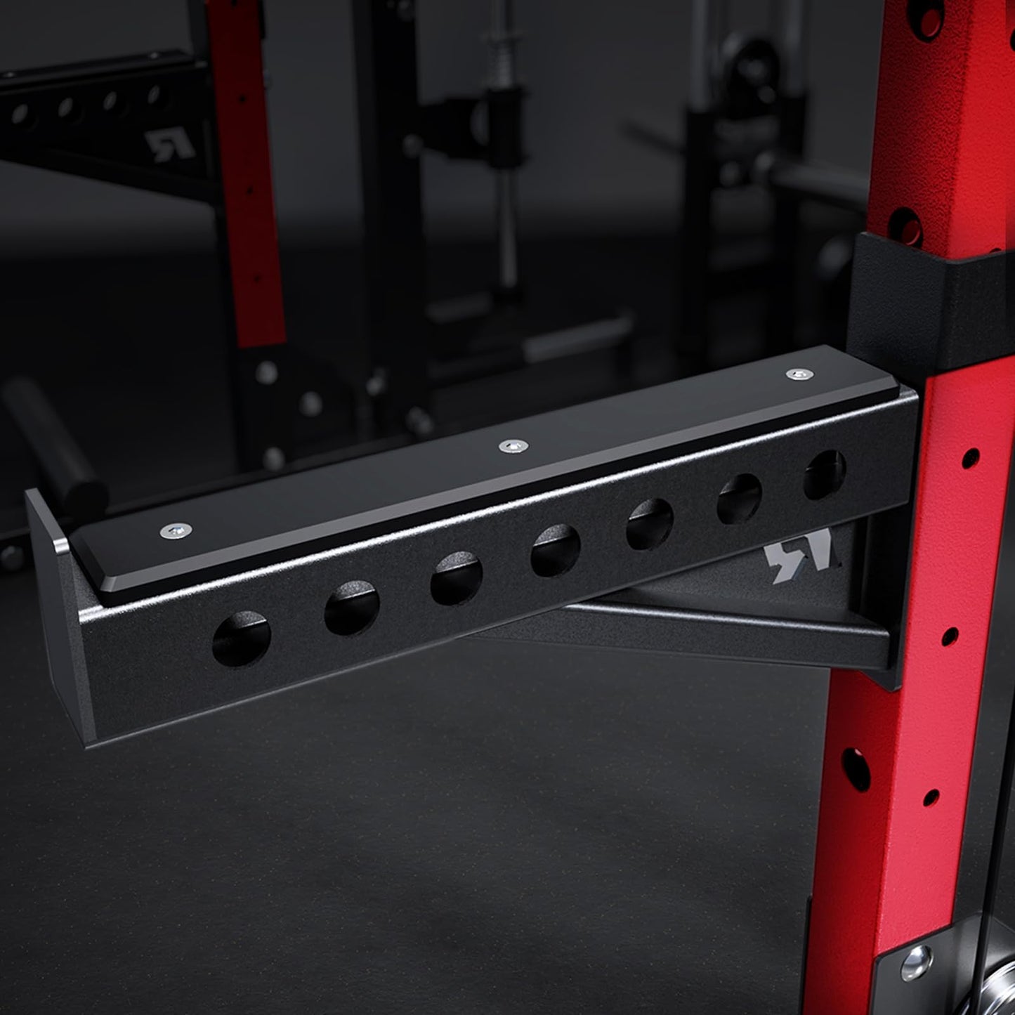RitFit M2 Smith Machine with Cable Crossover System, 3D Functional Trainer & Power Cage, 16 Adjustment Holes, 6 Storage Pegs for Full-Body Home Gym(M2-3D Red)