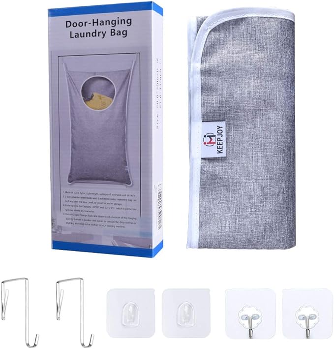 KEEPJOY Hanging Laundry Hamper Bag