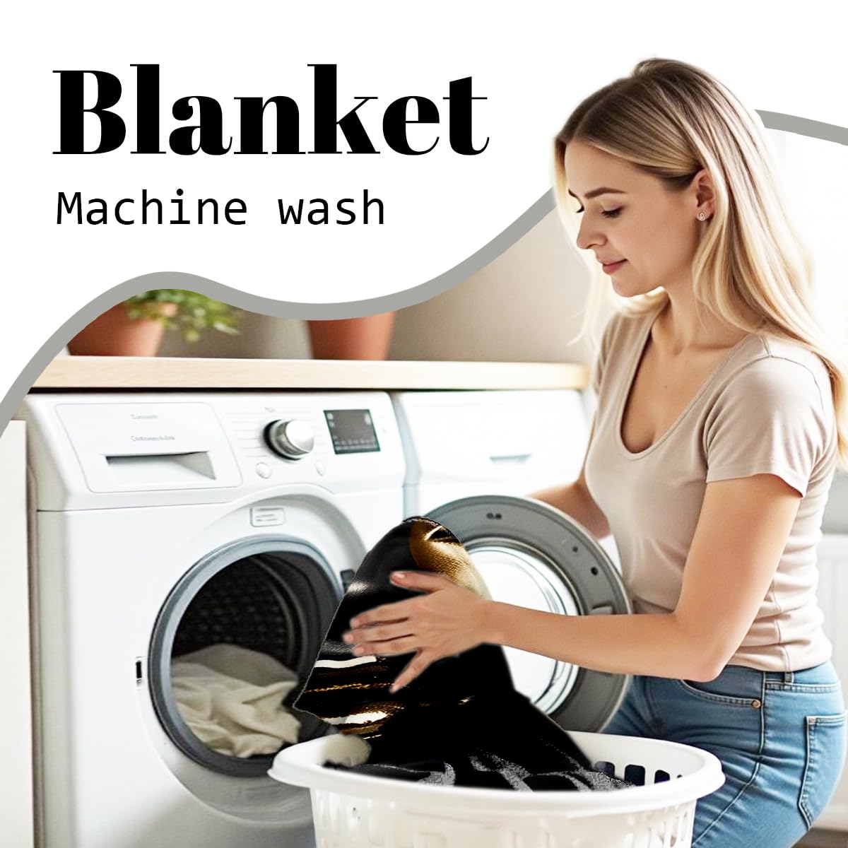 HUNXIAOJ African American Woman Blanket Throw Black Gold Print Flannel Blanket Gifts for Girls Female Women African American Couch Bed Living Room Home Decor 49"x59"