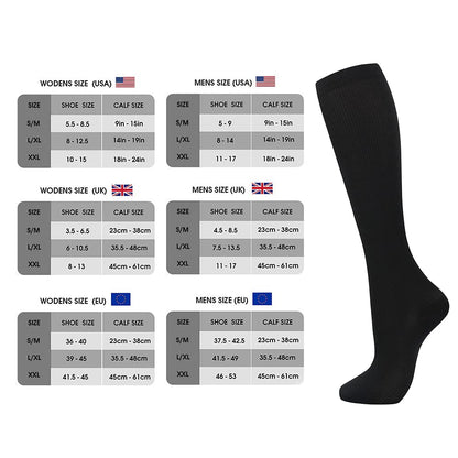 7 Pairs Compression Socks for Women & Men 15-20 mmHg is Best Athletic & Medical for Running Flight Travel Nurses