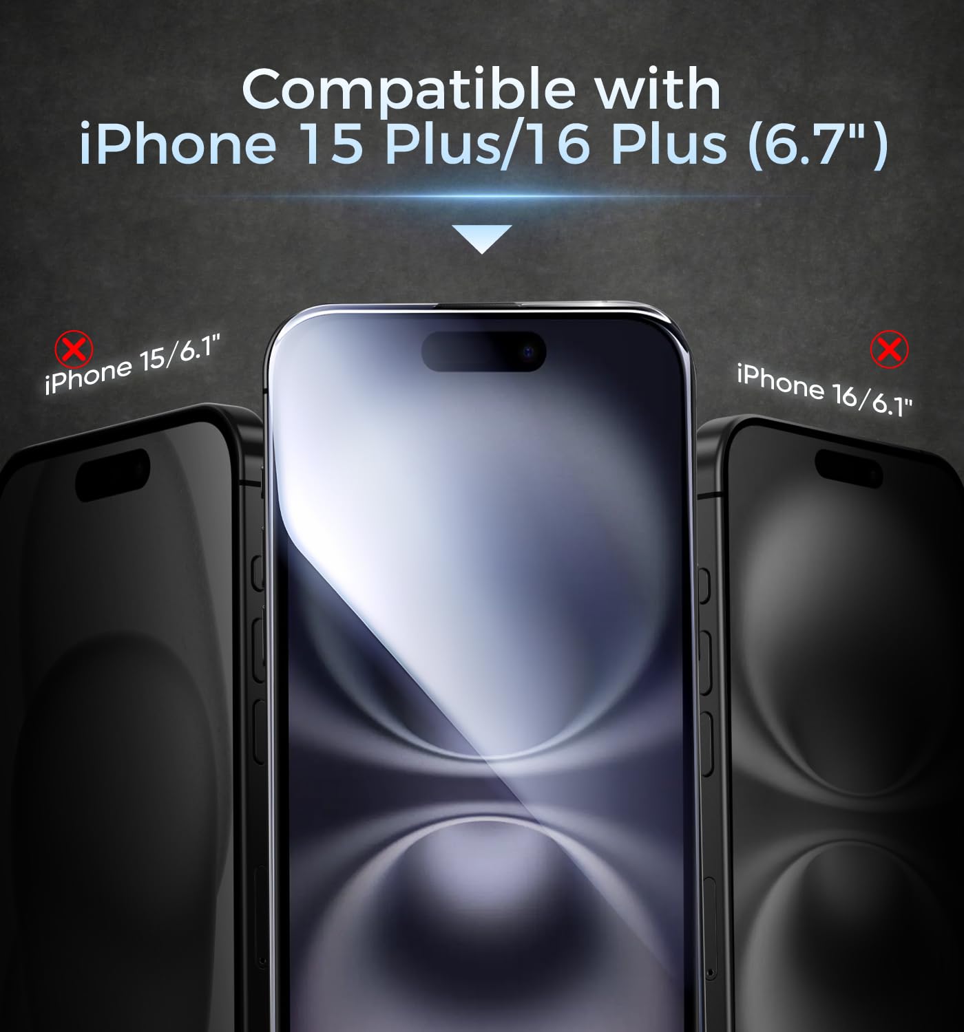 MAGIC JOHN 3rd Gen Upgraded for iPhone 16ProMax Privacy Screen Protector 6.9 Inch,25°Anti-Spy Screen,Shockproof Tempered Glass,Auto Dust-Removal,Bubble Free,Easy Installation,2 Pack