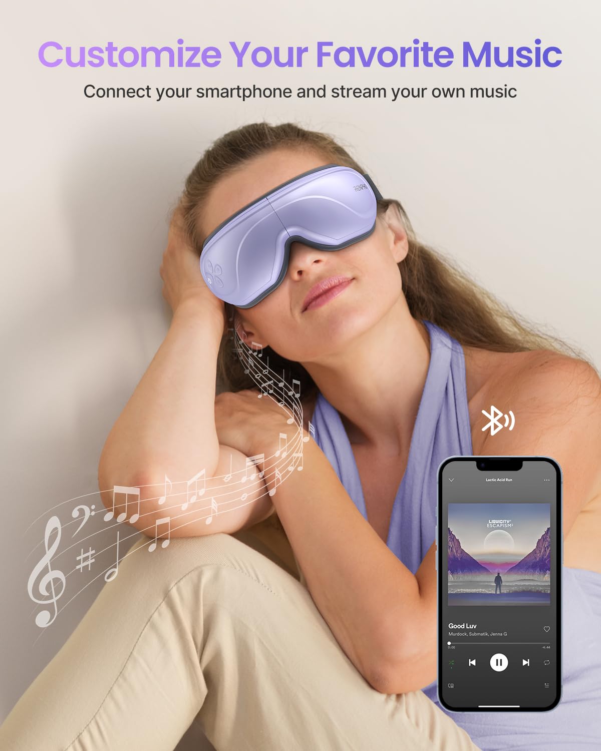 RENPHO Eye Massager with Heat, Valentines Day Gifts for Her Him Birthday Gifts for Women Mom, FSA Eligible HSA Eye Mask for Migraine,Sleep Mask for Dry Eyes Relax, Handheld Massager Eyeris 1