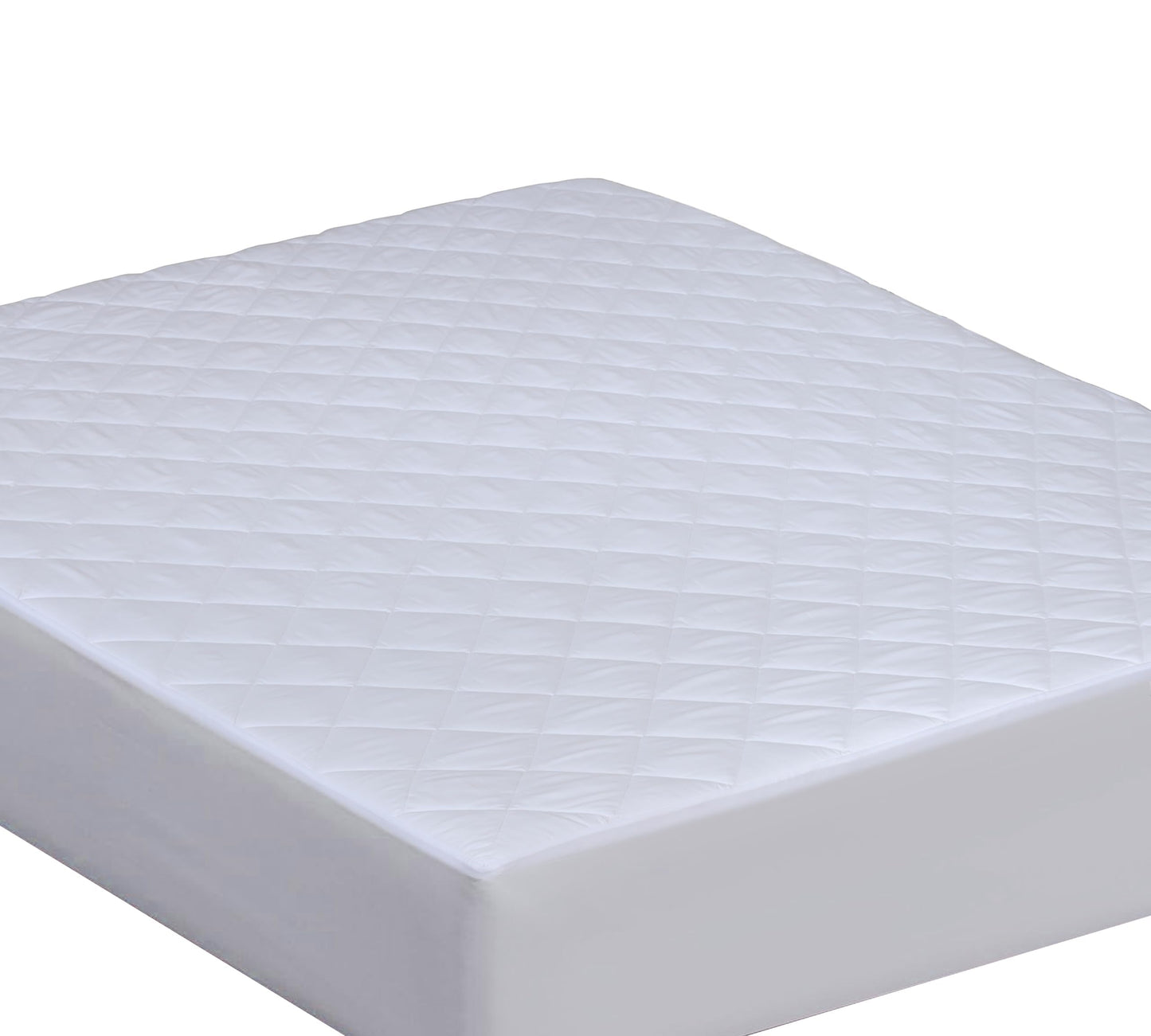 Novastile Queen Size Quilted Fitted Mattress Pad, Elastic Fitted Mattress Topper Protector and Cover with Deep Pocket Stretches up to 18 Inches, Soft & Machine Washable