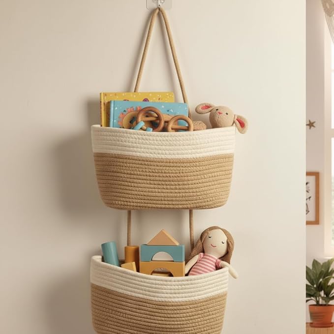 Hanging Wall Basket, Over the Door Hanging Basket