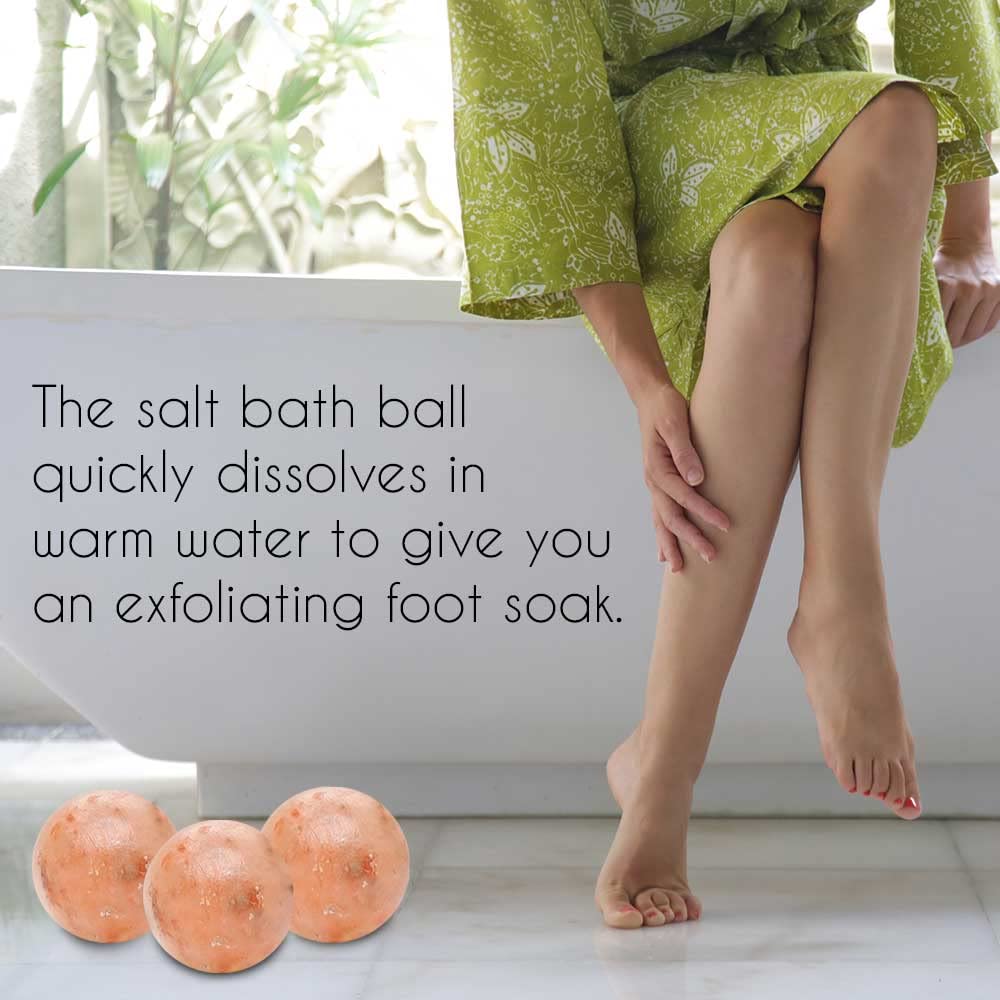 Pink Salt Crystal Accessories (Pink Salt Crystal Bath Ball - Round Shape)