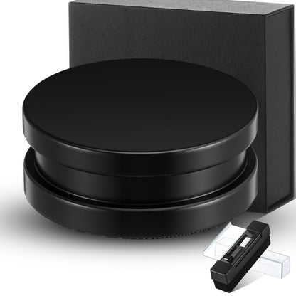 26.8 Ounce/ 760 Gram Record Weight Stabilizer Turntable Clamp Heavy Weight High Mass Steel Lp Disc Vinyl Record Player Accessory with Brush Gift Box for Vibration Damping Christmas Favor Gifts(Black)