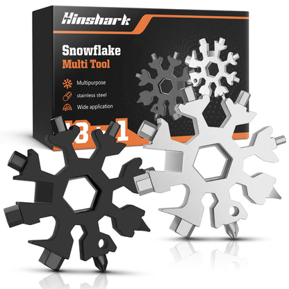 Gifts for Men 18-in-1 Snowflake Multitool, Anniversary Birthday Gift for Men Dad Him Husband Grandpa, Father Day Gift for Dad Who Have Everything, Cool Gadgets Tools