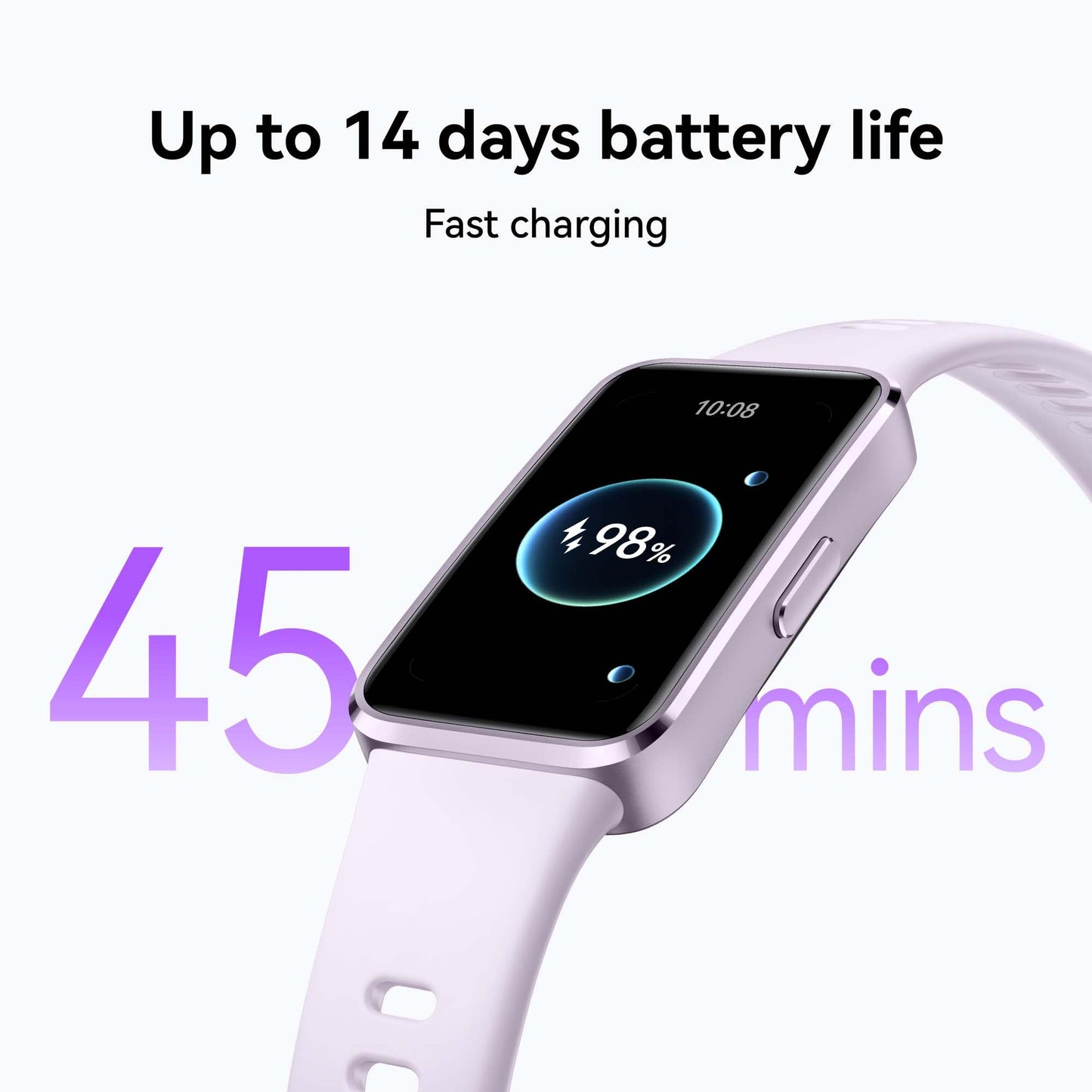 HUAWEI Band 10 Smartwatch up to 14 Days Battery Life, iOS & Android, Average Sleep HRV and Sleep Insights with an AI-powered Fitness Monitoring Tracker, Sleep Breathing Awareness, Fast Charging, Black