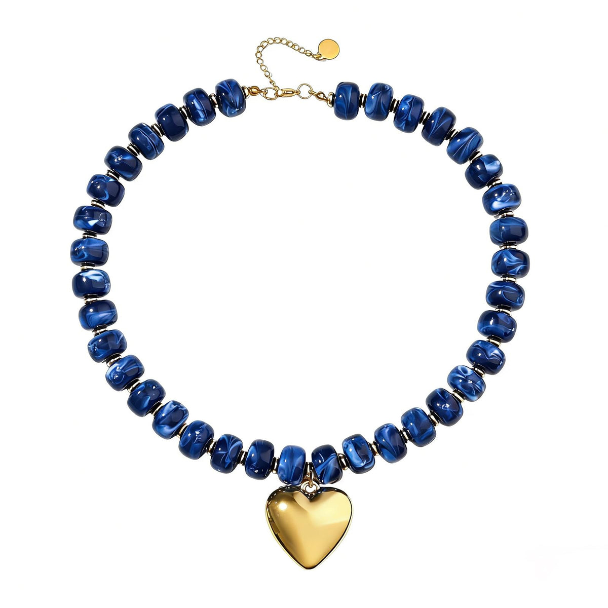 joymiao Beaded Necklace for Women Big Bead Necklace Choker Boho Bead Chunky Beaded Necklace Trendy Statement Necklaces Summer Jewelry