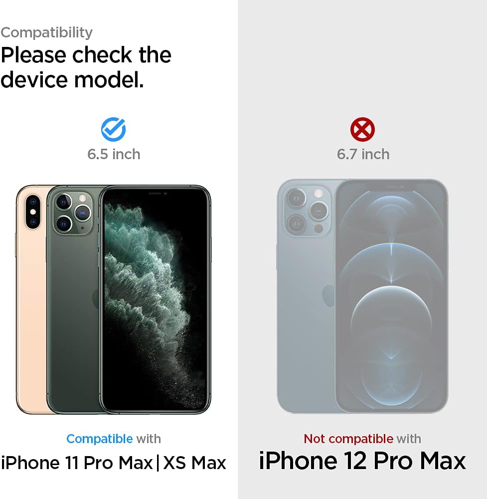 Spigen Tempered Glass Screen Protector [GlasTR EZ FIT] designed for iPhone 11 Pro Max/iPhone Xs Max [6.5 inch] [Case Friendly] - 2 Pack