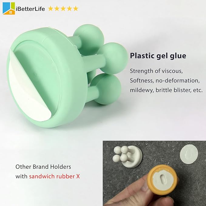 iBetterLife Toothbrush Holders Wall Mounted